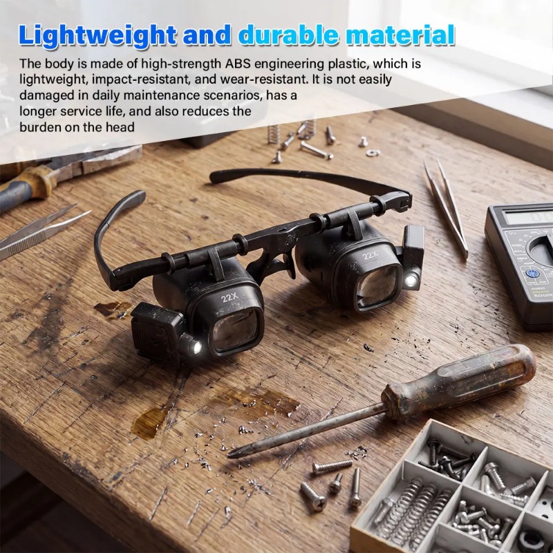 NUEVAS Gafas Lupa con Luz LED, - Electronics Repair Glasses reseña y precio